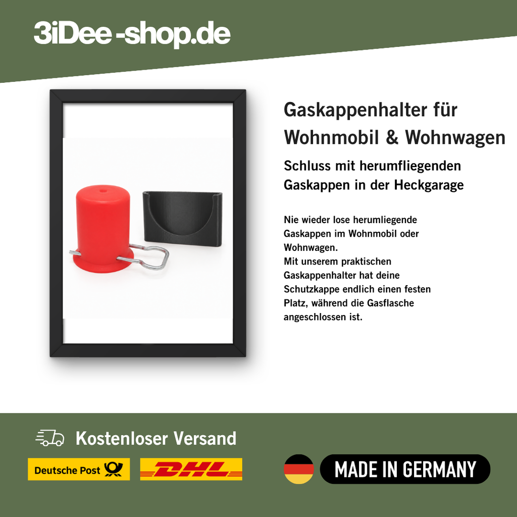 Gaskappenhalter für Wohnmobil & Wohnwagen