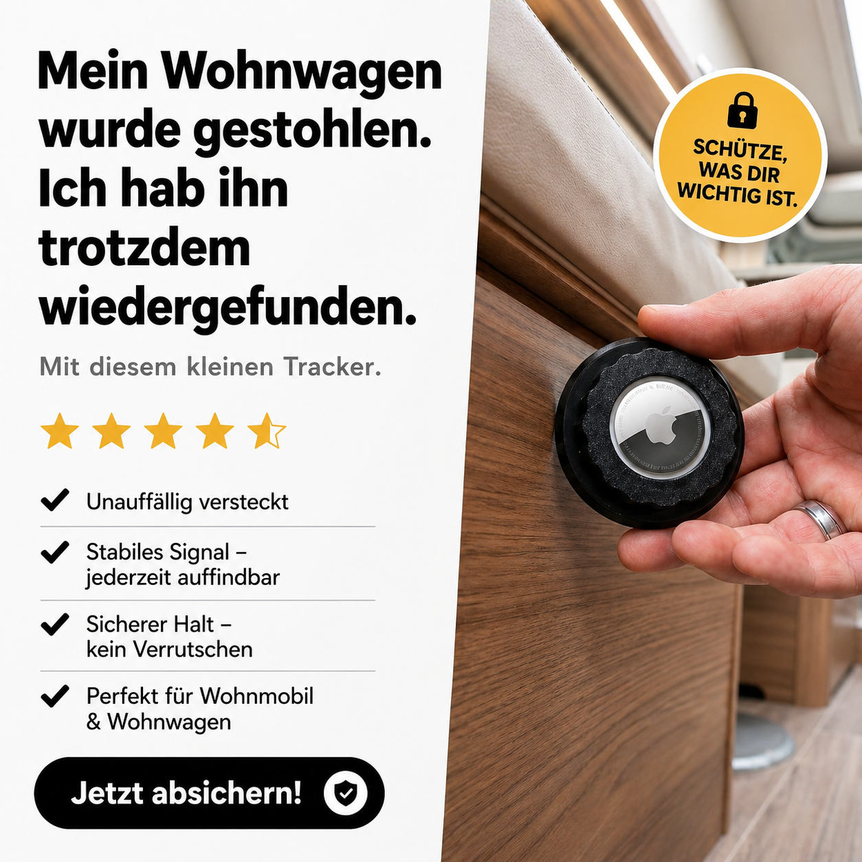 AirTag Halter für Camper & Wohnmobil